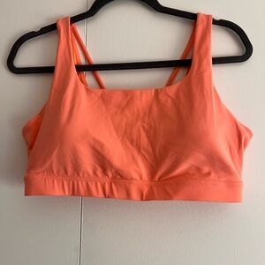Athleta Orange Sports Bra woman